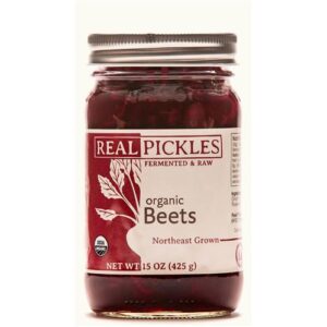 Real Pickles Organic Fermented Beets 15 Oz